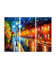 BLUE LIGHTS AT NIGHT - SET OF 3